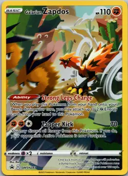 Galarian Zapdos SWSH283 SWSH: Sword & Shield Promo Cards Promo NM - Image 1