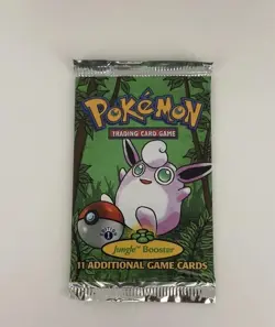 Pokemon Jungle 1st Edition Booster 3 Pack 33 Cards Scyther Flareon Wigglytuff - Image 1