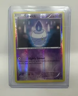 Litwick 48/114 Steam Siege Reverse Holo Common Pokemon Card TCG English - Image 1