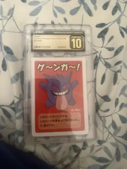 CGC 10 PRISTINE Gengar Old Maid 2019 Japanese Pokemon Card - Image 1