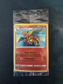 SEALED Special Delivery Charizard SWSH075 Pokemon Promo Card Holo Mint - Image 2