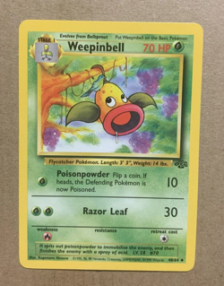 Weepinbell 48/64 Jungle Set - Uncommon Pokemon Card - NM/Mint - Image 1