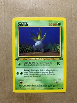 1st Edition Oddish 58/64 Jungle Set - Common Pokemon Card - NM/Mint - Image 1