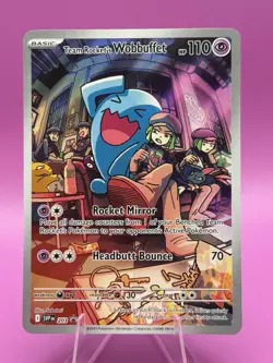 Team Rocket's Wobbuffet 203 Sv: Scarlet & Violet Promo Cards Holo - Image 1