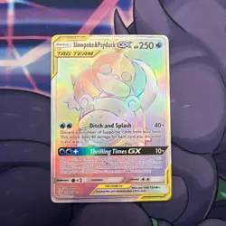 Pokemon Slowpoke & Psyduck GX Holo Card 239/236 Secret Edition, Unified Minds - Image 1