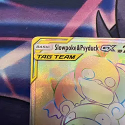 Pokemon Slowpoke & Psyduck GX Holo Card 239/236 Secret Edition, Unified Minds - Image 3