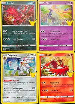 2021 POKEMON CELEBRATIONS 25th ANNIVERSARY HOLO - 4 CARD LOT - Image 1