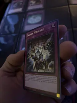 RA01-EN074 Evenly Matched Secret Rare Card NM Condition - Image 2