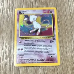 Pokemon Mew Wotc Promo Holo Card 09/53 50 HP English 1999 Vintage Psychic TCG - Image 1