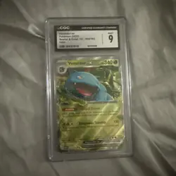 2023 pokemon Venusaur Ex 003/165 HOLO RARE 151 Card CGC 9 - Image 1