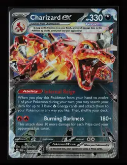Charizard ex 054/091 Holo SV: Paldean Fates Pokemon Card - Image 1
