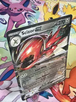 Pokemon TCG Scizor EX 111/162 Holo Double Rare Temporal Forces Card - Image 2