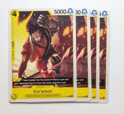 4 x Kin'emon ST28-003 One Piece TCG Card Game Playset NM - Image 1