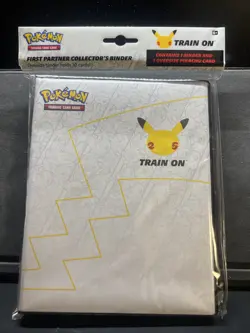 Pokemon 25th Anniversary First Partner Collector's Binder SEALED w/Pikachu Card! 820650809606 - Image 1