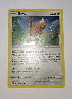Sun & Moon EEVEE 101a/149 Alternate Art Holo NM Super Clean 🌟 Pokemon Card 2018 - Image 2