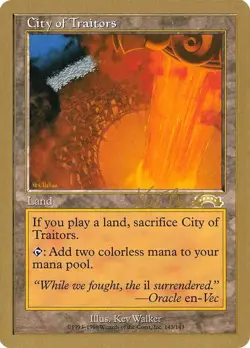 City of Traitors (Kai Budde) [World Championship Decks 1999] Lightly Played - Image 1