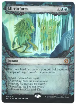 MTG Mirrorform #0308 Showcase Lorwyn Eclipsed FOIL Mythic Rare NM IN HAND - Image 1