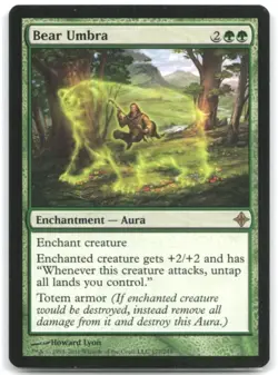 1x MTG Bear Umbra (NM / LP) ROE! Ships Fast! - Image 1