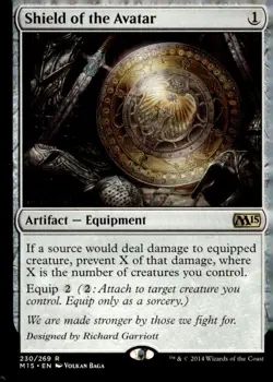 Magic 2015 (M15) #230 Shield of the Avatar - Image 1