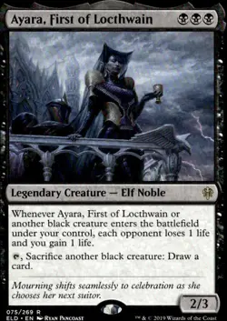 Throne of Eldraine #75 Ayara, First of Locthwain - Image 1