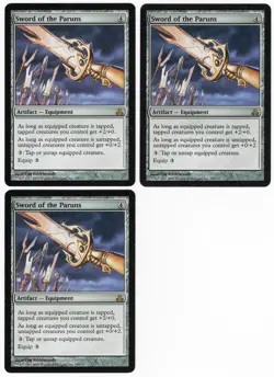 Sword of the Paruns x3 3x 2006 Guildpact Colorless Rare Artifact MTG SP - NM AZ3 - Image 1
