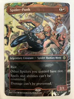 MTG - Spider-Punk (0207) (Borderless) Marvel's Spider-Man Foil - Image 1