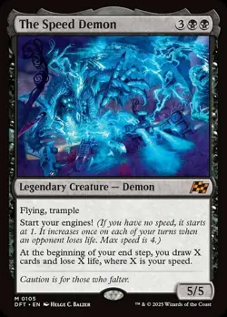 The Speed Demon #105 Mythic MTG Aetherdrift NM English - Image 1