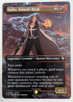 Seifer, Balamb Rival (451) Borderless, Final Fantasy FIC, Magic MtG, Regular NM! - Image 1