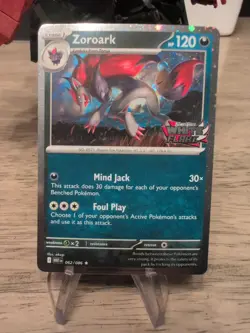 Zoroark 062/086 White Flare Stamped Cosmos Holo Unova Heavy Hitters Promo NM - Image 1