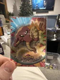 2000 Topps Chrome Pokemon TV Animation Edition Series 2 Foil #106 Hitmonlee - Image 1