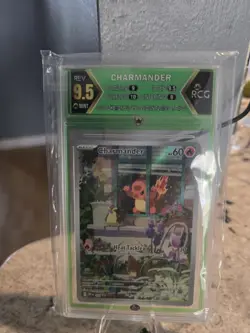2023 Pokemon Charmander SVP EN-SV Black Star Promo #044 - RCG 9.5 Mint - Nice! - Image 1