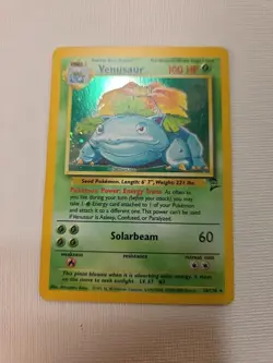 Venusaur Holo Rare 18/130 Pokemon Base Set 2 English WOTC LP - Image 2