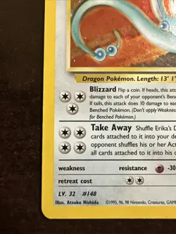 Erika’s Dragonair 4/132 Holo Rare Pokemon TCG Gym Heroes WOTC Minor DMG - Image 5