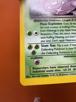 Pokemon Team Rocket Dark Weezing 14/82 Rare Holo WOTC TCG NM - Image 4