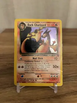 Dark Charizard 4/82 Team Rocket Holo Unlimited Pokemon HP - Image 1
