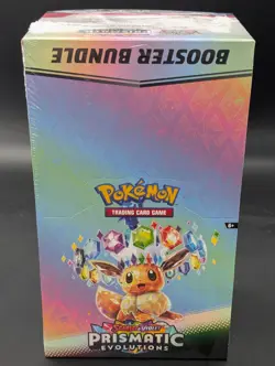 Pokemon SV8.5 Prismatic Evolutions Sealed Booster Bundle Display Case - Image 1