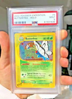 2002 Pokemon Butterfree Expedition Holo Rare #5 PSA 9 MINT ~*SWIRL*~ - Image 1