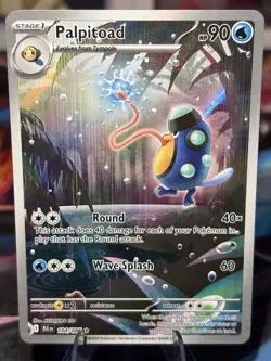 Pokemon 2025 Scarlet and Violet Black Bolt Palpitoad #104/086 IR Near Mint - Image 1