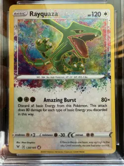 Pokemon Rayquaza Vivid Voltage 138/185 Holo Amazing Rare CGC GEM MINT 10 - Image 2