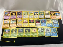 Pokemon TCG Base Set Vintage WOTC Non Holo Vintage Lot 27x - Image 1