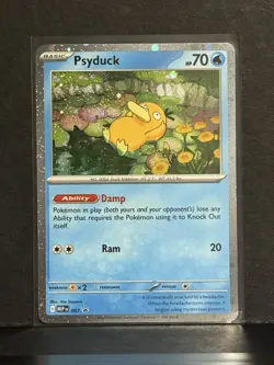 Pokemon TCG Psyduck MEP 007 Mega Evolution Pokemon Blister Promo Cosmos Holo NM - Image 1