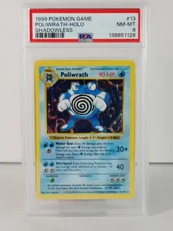 Poliwrath - Shadowless - Base set 1999 - POKEMON - 13/102 - Holo - PSA 8 - Image 1