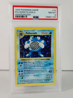 Poliwrath - Shadowless - Base set 1999 - POKEMON - 13/102 - Holo - PSA 8 - Image 2