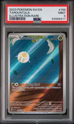 PSA 9 Pokemon Tarountula Holo - SV01: Scarlet & Violet Base Set 199/198 - Image 1