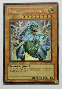 Yugioh Super Conductor Tyranno SD09-EN001 Ultra Rare 1st Edition NM - Image 1