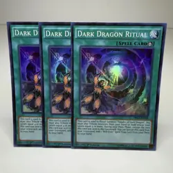 3x Yugioh Dark Dragon Ritual DRL2-EN019 Super Rare - LP-NM 💎 - Image 1