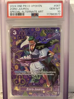 One Piece Zoro-Juurou SP OP05-067 Emperors in the New World PSA 10 - Image 2