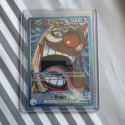 One Piece TCG Buggy Leader Alt Art OP09-042 Emperors in the New World English - Image 1