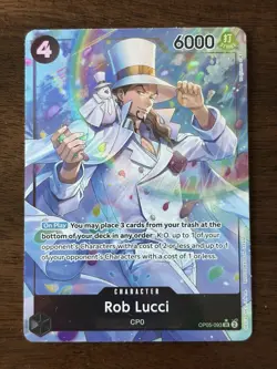 Rob Lucci Alt Art OP05-093 English Awakening Of The New Era NM One Piece - Image 1
