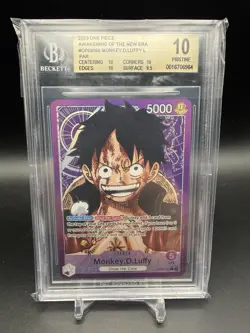Monkey D. Luffy Alt Art Leader OP05-060 Awakening of the New Era BGS 10 - Image 1